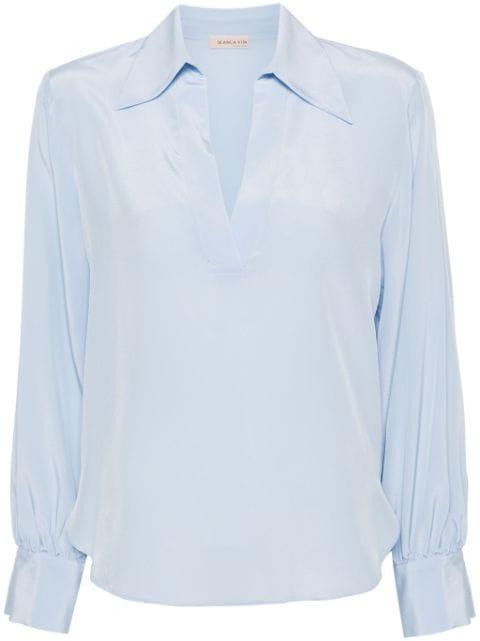 Benjamin silk blouse by BLANCA VITA