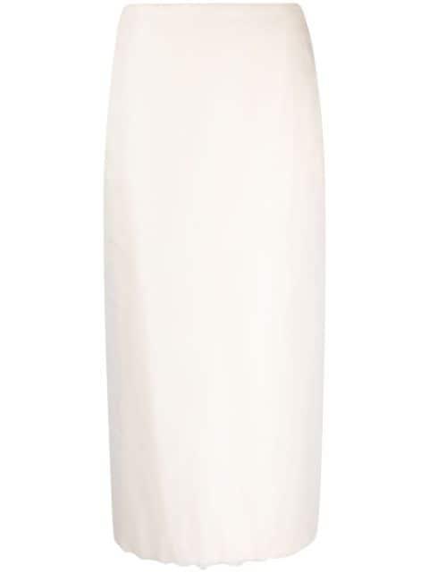 Galtonia pencil midi skirt by BLANCA VITA