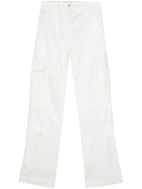 Pittosforo twill straight trousers by BLANCA VITA