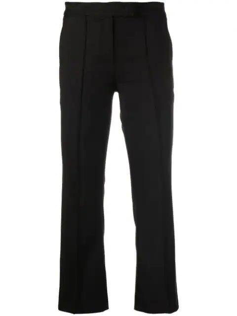 Portula pintuck-detail cropped trousers by BLANCA VITA
