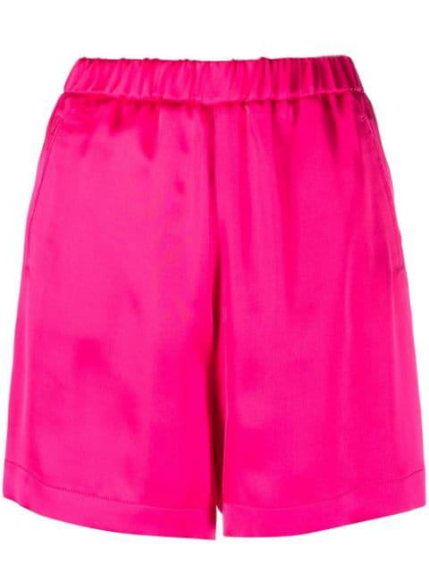 Salixraso high-waisted satin shorts by BLANCA VITA