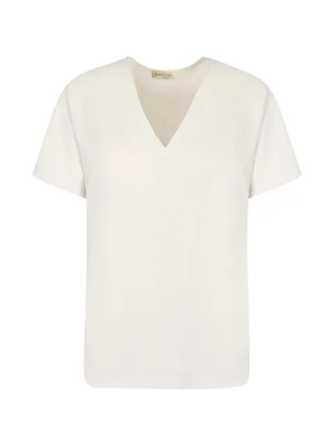 V-neck short-sleeves T-shirt by BLANCA VITA