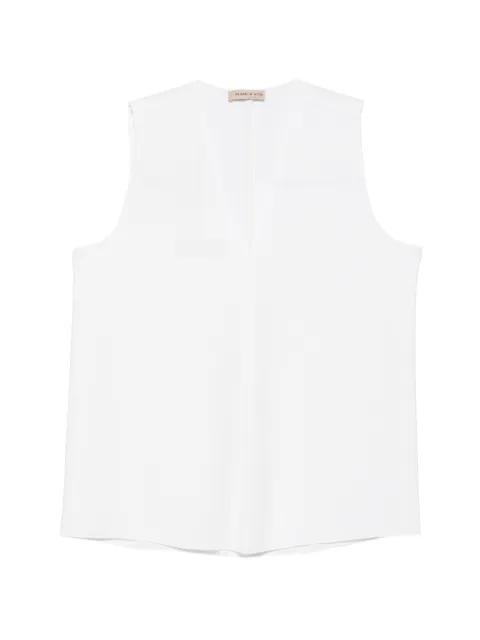 V-neck sleeveless blouse by BLANCA VITA