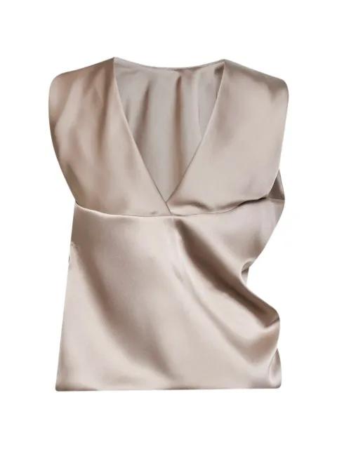 asymmetric draped top by BLANCA VITA