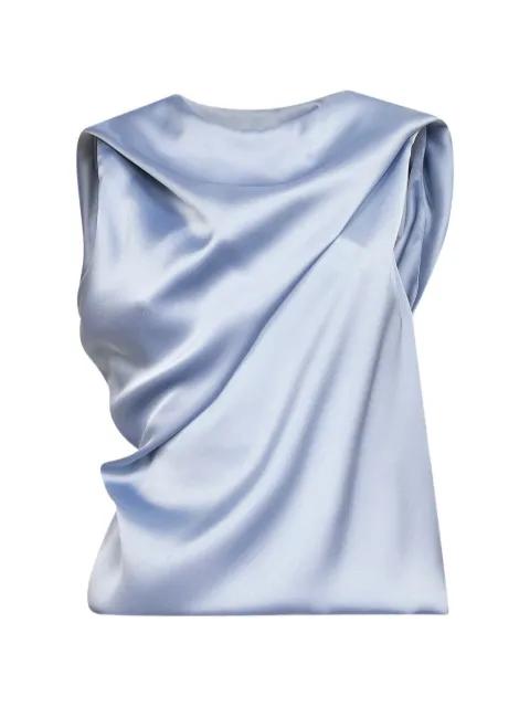asymmetric draped top by BLANCA VITA