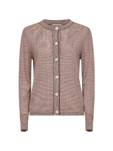 button striped cardigan by BLANCA VITA