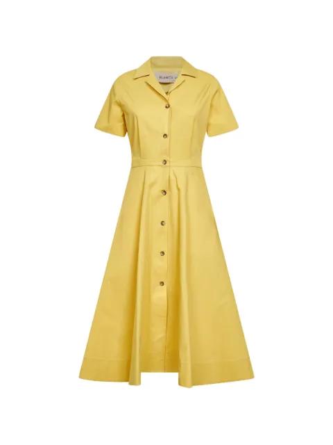 button-up bowling-collar dress by BLANCA VITA