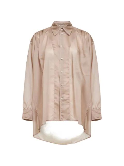 buttoned chest-pocket shirt by BLANCA VITA