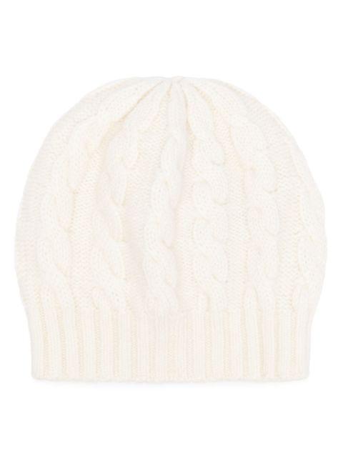 cable-knit beanie hat by BLANCA VITA