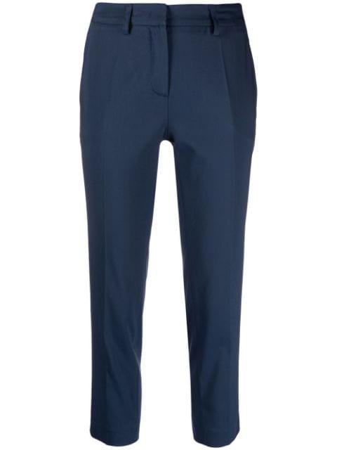 cropped slim-cut trousers by BLANCA VITA