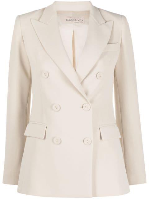 double-breasted blazer by BLANCA VITA