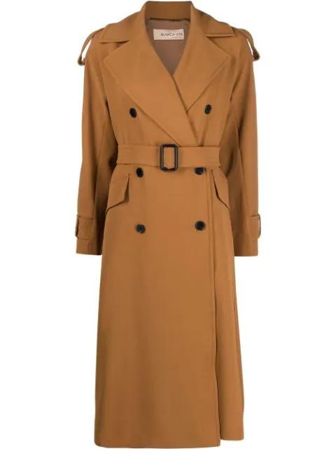 double-breasted coat by BLANCA VITA