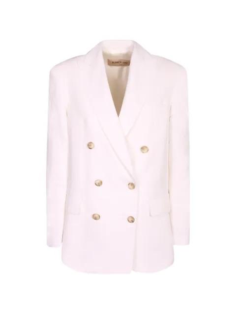 double-breasted peak-lapels blazer by BLANCA VITA