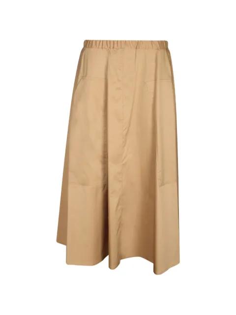 elasticated-waistband long skirt by BLANCA VITA