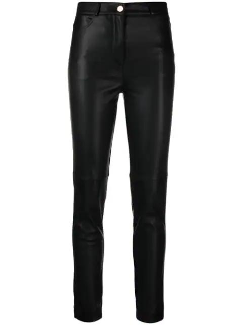 faux-leather skinny trousers by BLANCA VITA