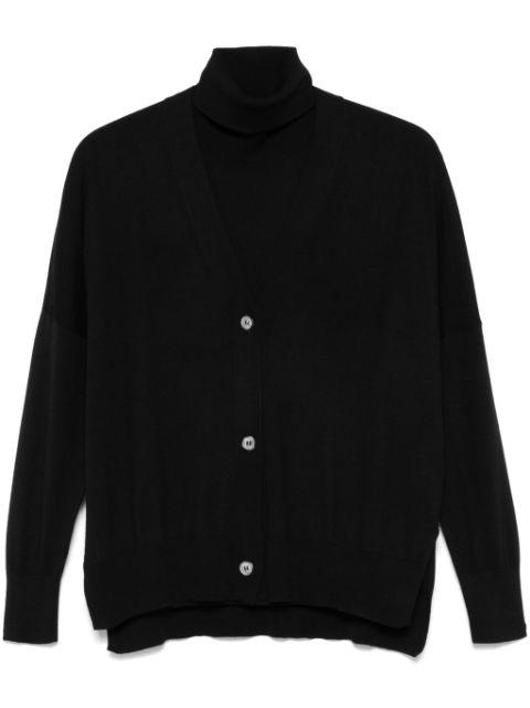 fine-knit vest and cardigan set by BLANCA VITA