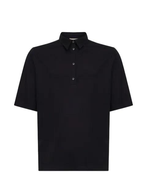 four-button placket polo shirt by BLANCA VITA