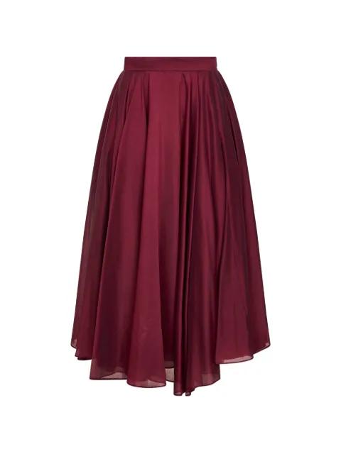 high-rise flared midi skirt by BLANCA VITA
