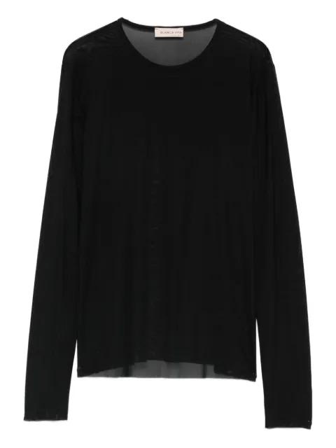 long-sleeve crew-neck top by BLANCA VITA