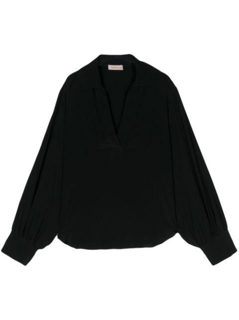 long-sleeves crepe blouse by BLANCA VITA