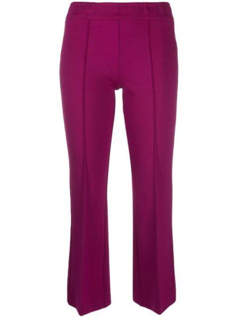 mid-rise cropped trousers by BLANCA VITA