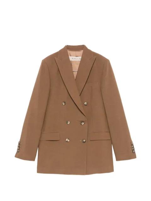 peaked-lapel double-breasted blazer by BLANCA VITA
