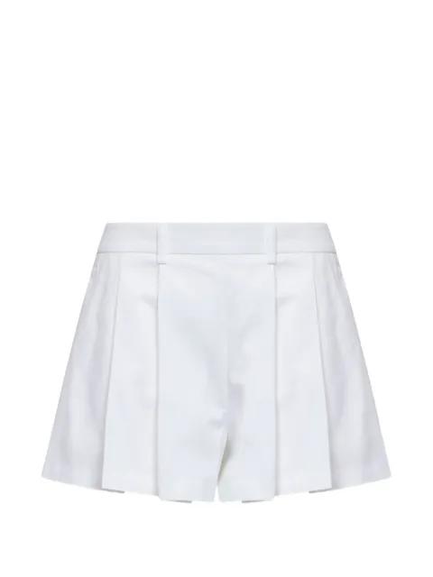 pleated side-zip shorts by BLANCA VITA