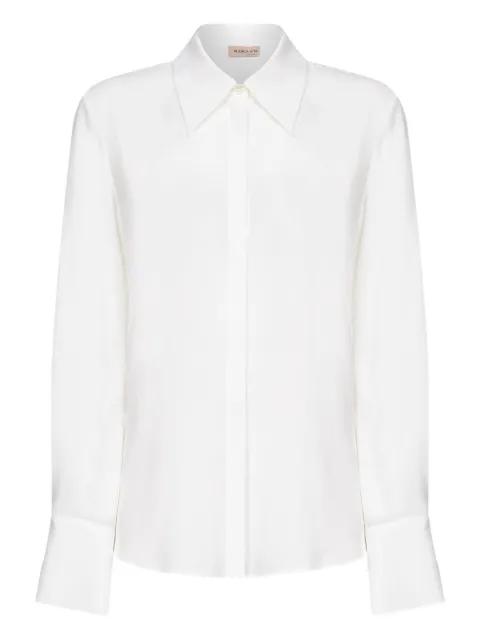 point-collar long-sleeve shirt by BLANCA VITA