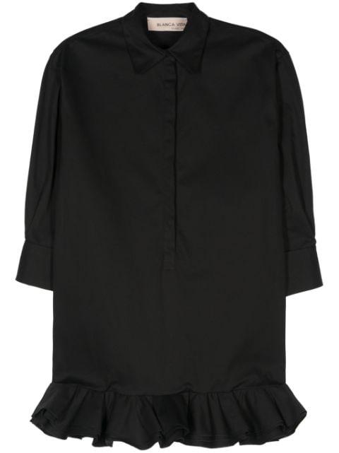 ruffle-detail dress by BLANCA VITA