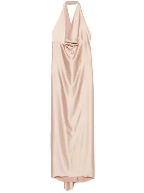 satin maxi dress by BLANCA VITA