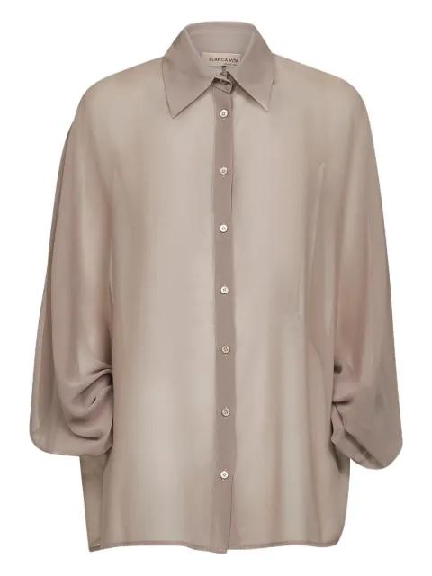satin shirt by BLANCA VITA
