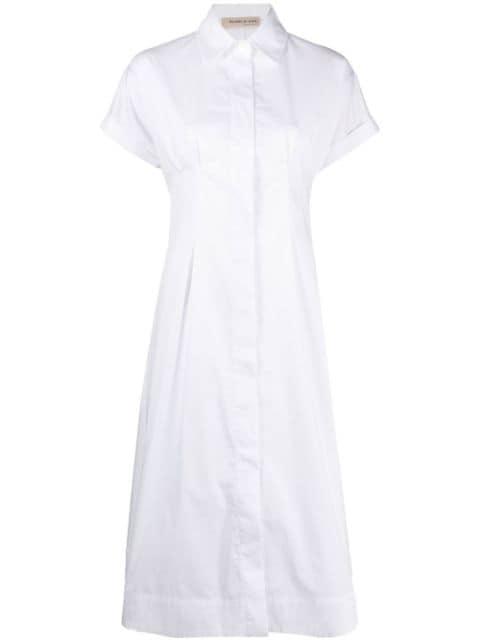 short-sleeve cotton shirtdress by BLANCA VITA