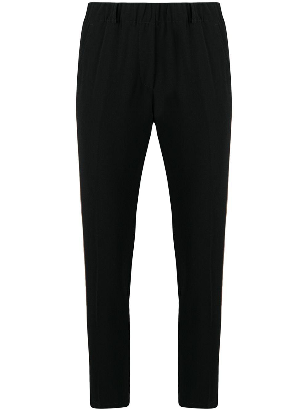 side-strip slim trousers by BLANCA VITA