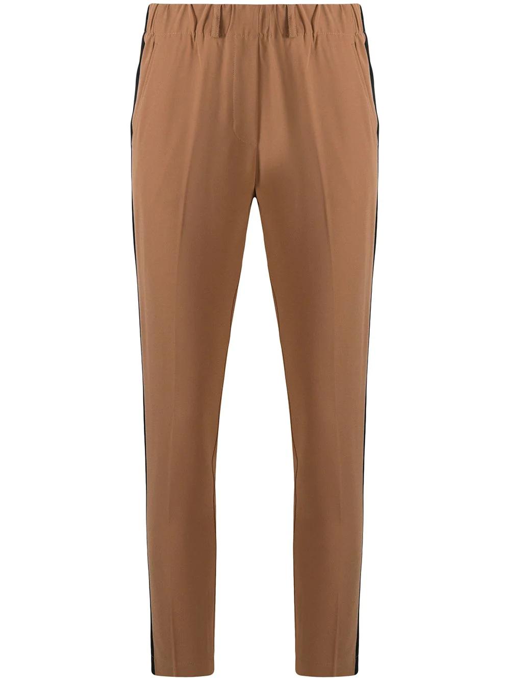 side-strip slim trousers by BLANCA VITA