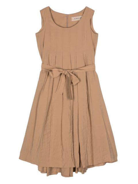 sleeveless pleated midi dress by BLANCA VITA