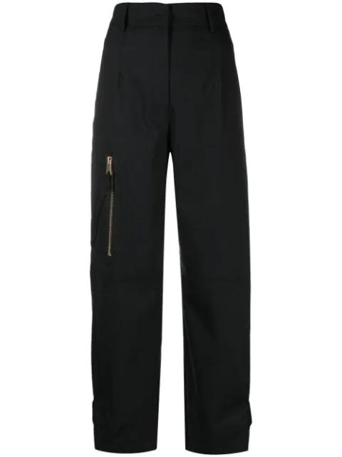 tapered-leg cargo trousers by BLANCA VITA