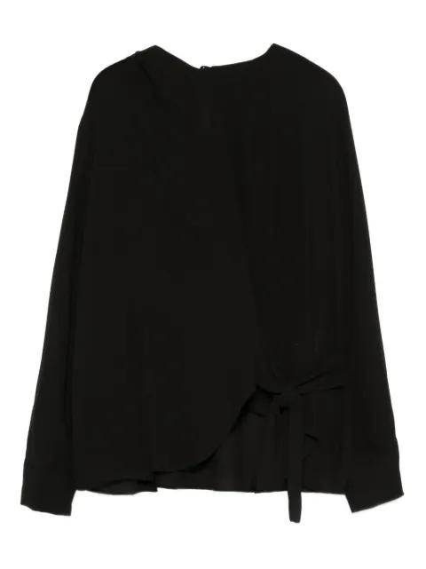 tie-detail top by BLANCA VITA