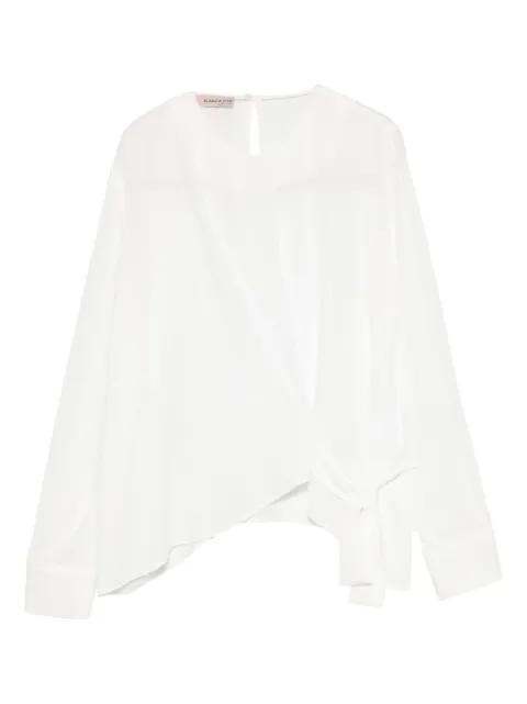 tie-detail top by BLANCA VITA