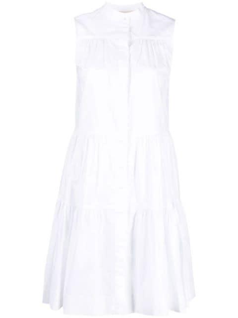 tiered cotton shirtdress by BLANCA VITA