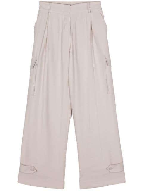wide-leg cargo pants by BLANCA VITA