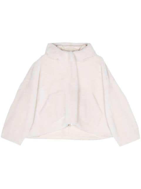 reversible leather coat by BLANCHA