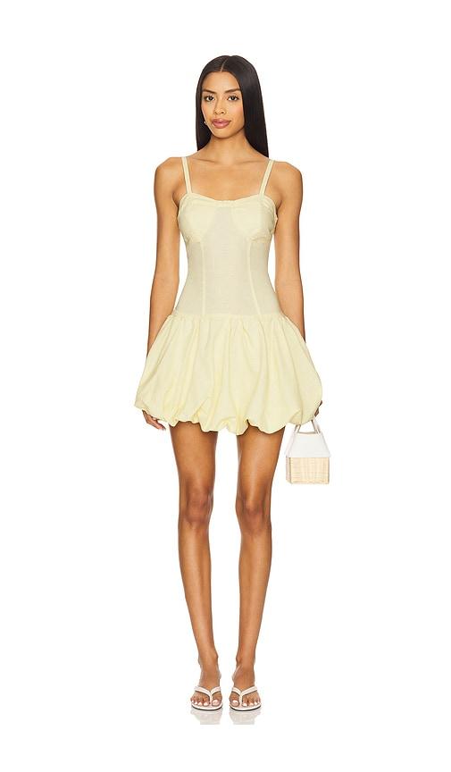 BLANKNYC Bubble Mini Dress in Lemon by BLANK NYC