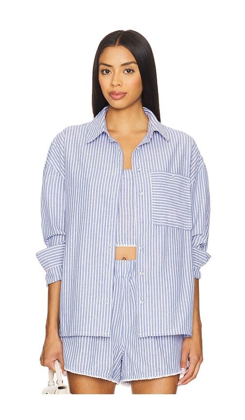 BLANKNYC Button Up Shirt in Blue by BLANK NYC