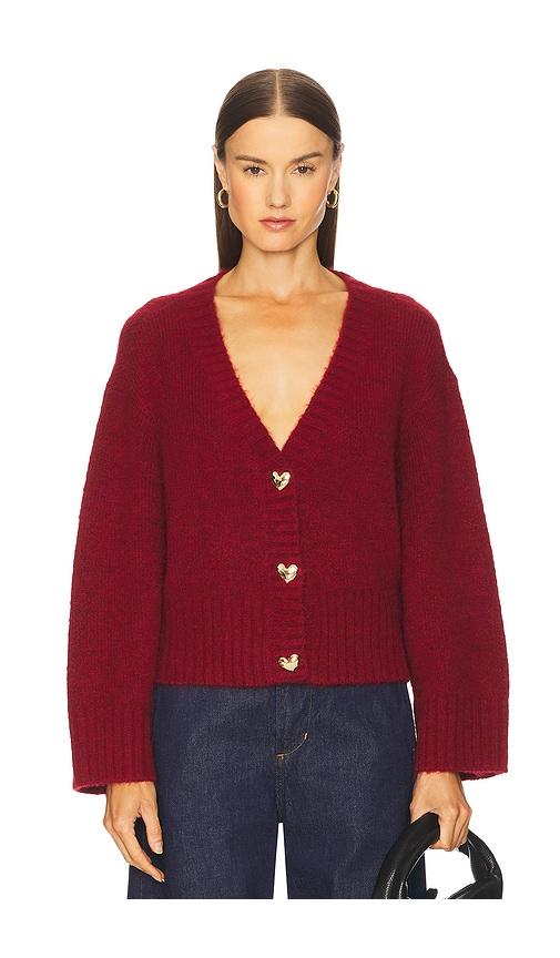 BLANKNYC Cropped Cardigan in Red by BLANK NYC
