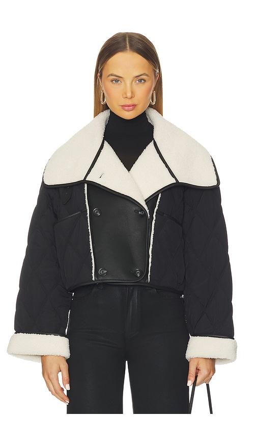 BLANKNYC Cropped Faux Leather Jacket in Black by BLANK NYC
