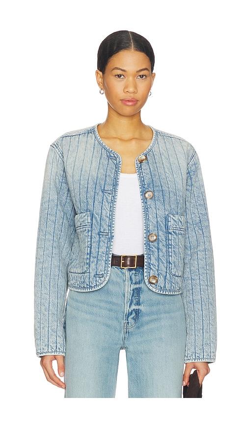 BLANKNYC Quilted Jacket in Blue by BLANK NYC