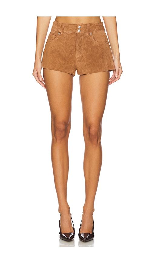 BLANKNYC Suede Hot Short in Tan by BLANK NYC