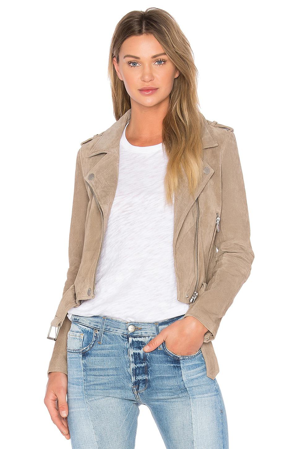 BLANKNYC Suede Moto Jacket in Brown by BLANK NYC