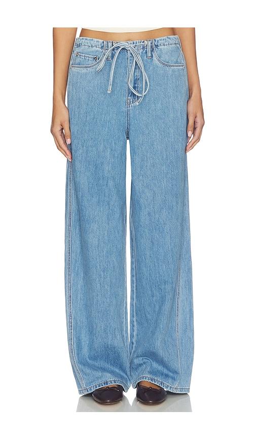 BLANKNYC Tie Barrel Jeans in Blue by BLANK NYC