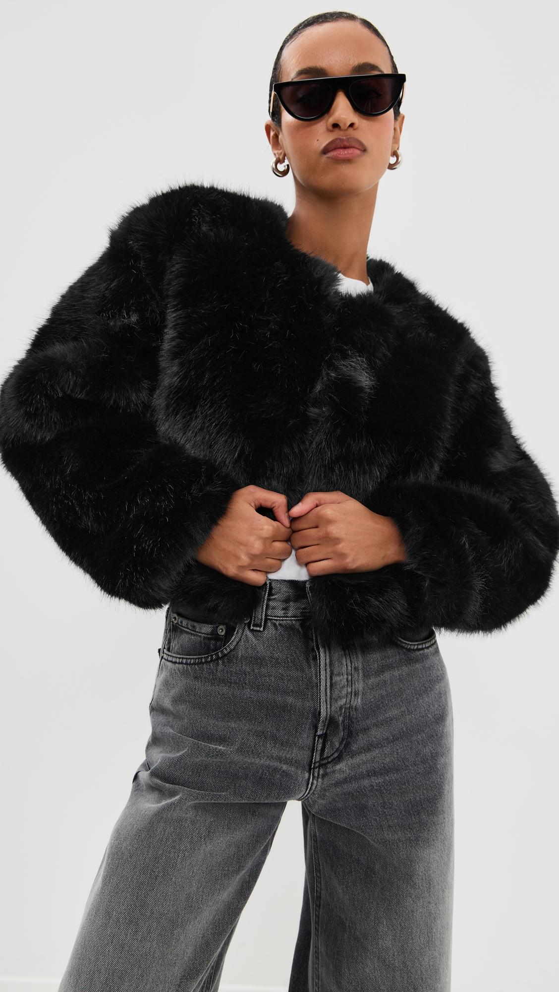 Cash Flow Faux Fur Jacket by BLANK NYC